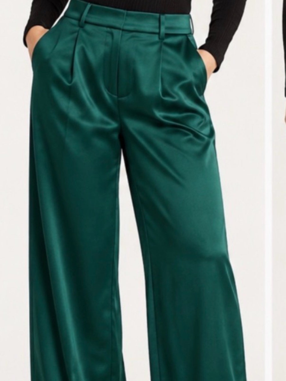 GB Wide Leg Emerald Green Pants Size XL Like New